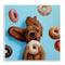 Stupell Industries Funny Dog Licking Donut Wall Plaque Art